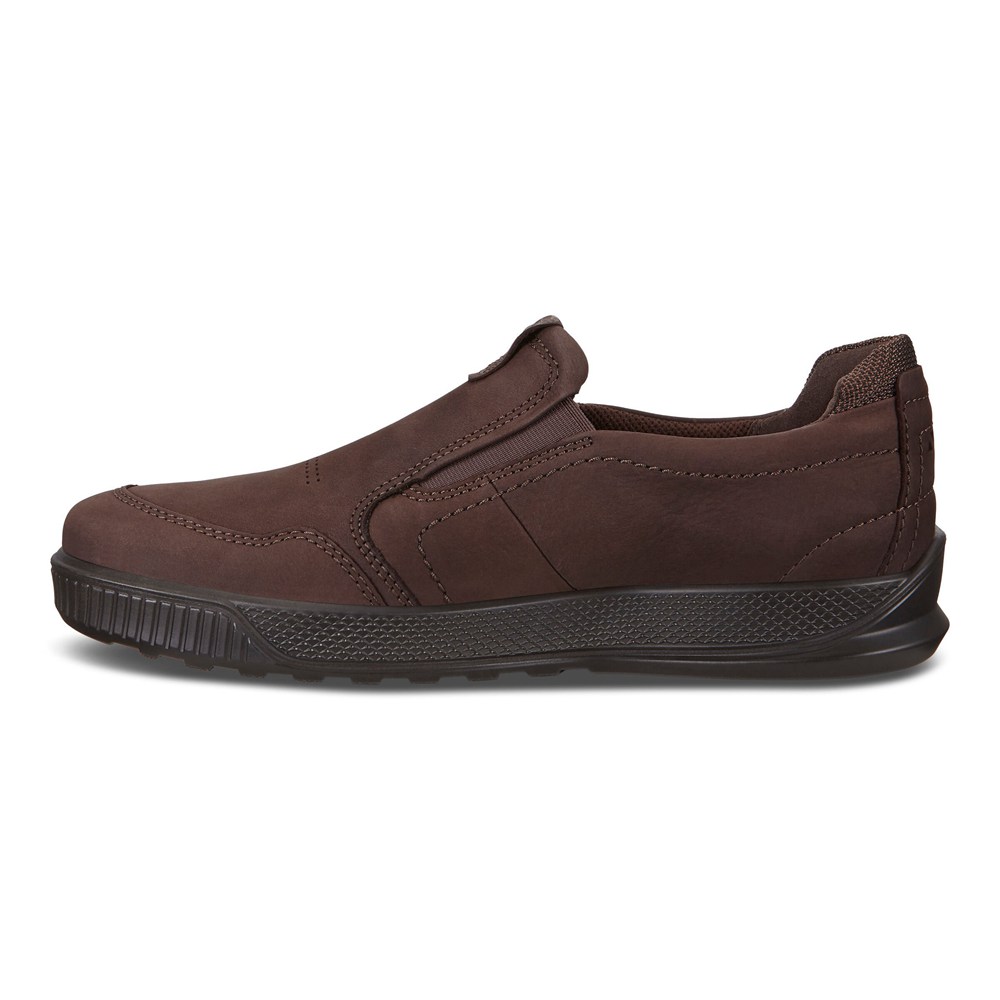 Mens Slip On - ECCO Byway Sneakers - Brown - 1479OFIAC